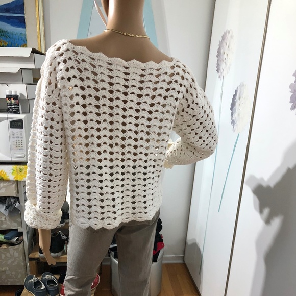 COPY - Oversized hand crocheted sweater - Picture 3 of 6